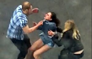Man punches girlfriend