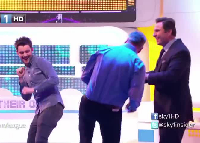 Guests Jack Whitehall and David Walliams were in stitches watching Sam Allardyce dancing