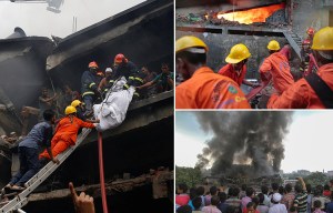 Massive blaze at Bangladesh cigarette factory kills 23 as rescuers desperately hunt for survivors