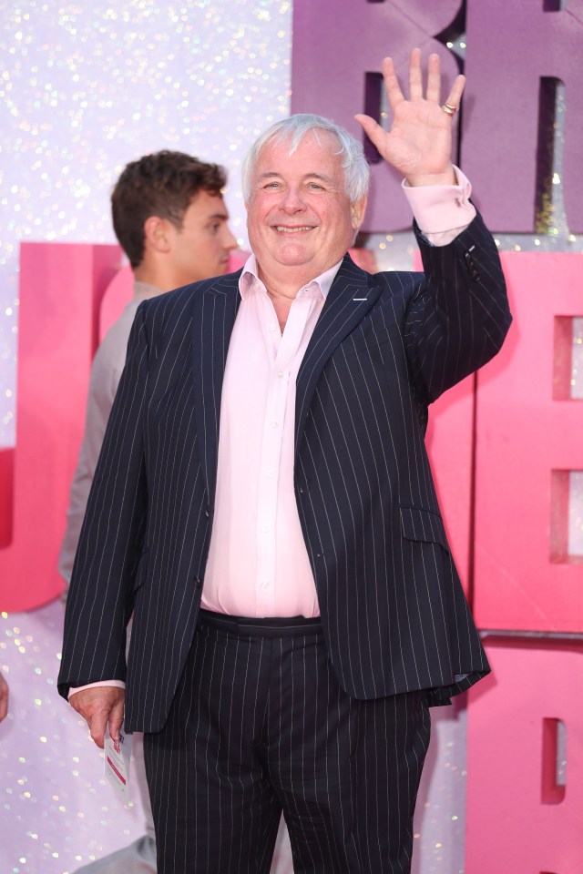 Biggins was all smiles as he attended the Bridget Jones's baby premiere 