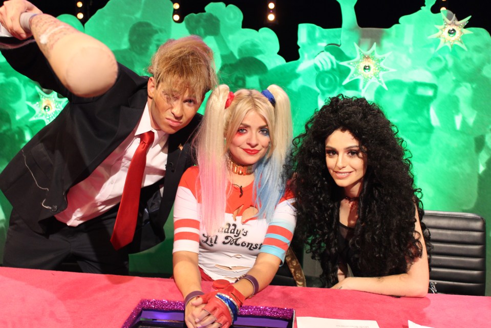 Joey channelled US presidential candidate Donald Trump and Cher was her namesake