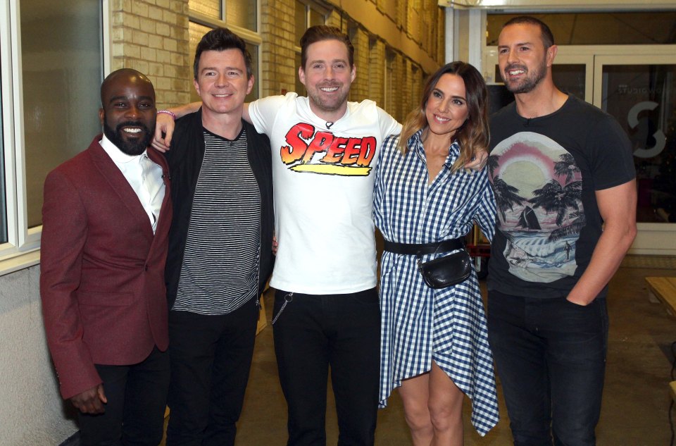 Rick Astley, Melvin Odoom, Ricky Wilson and Paddy McGuinness were also among guests