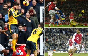 Olivier Giroud's late goal against Manchester United last weekend makes him their most prolific sub scorer