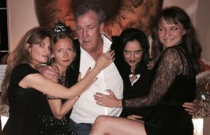 Jeremy Clarkson rang in 2017 surrounded by a bevy of socialites