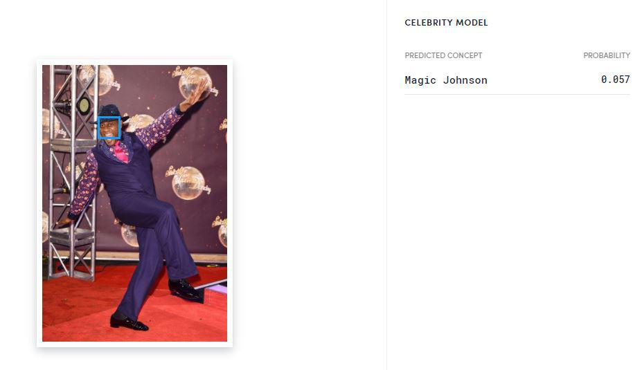  Ainsley Harriot was likened to basketball player Magic Johnson