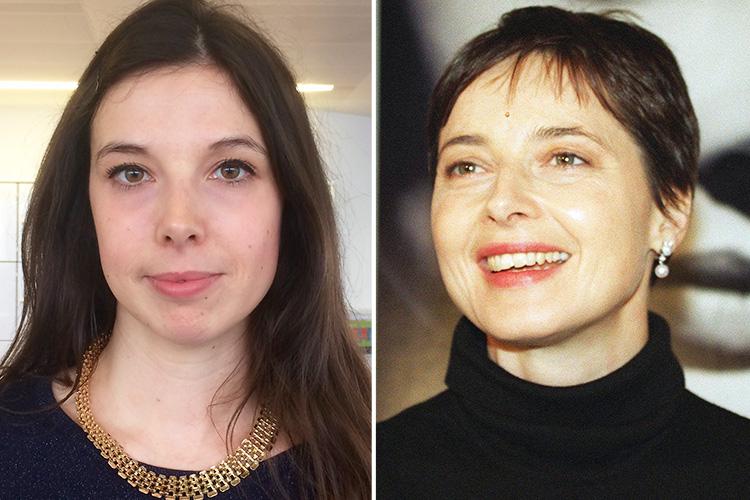  Digital travel editor Caroline McGuire and actress Isabella Rossellini