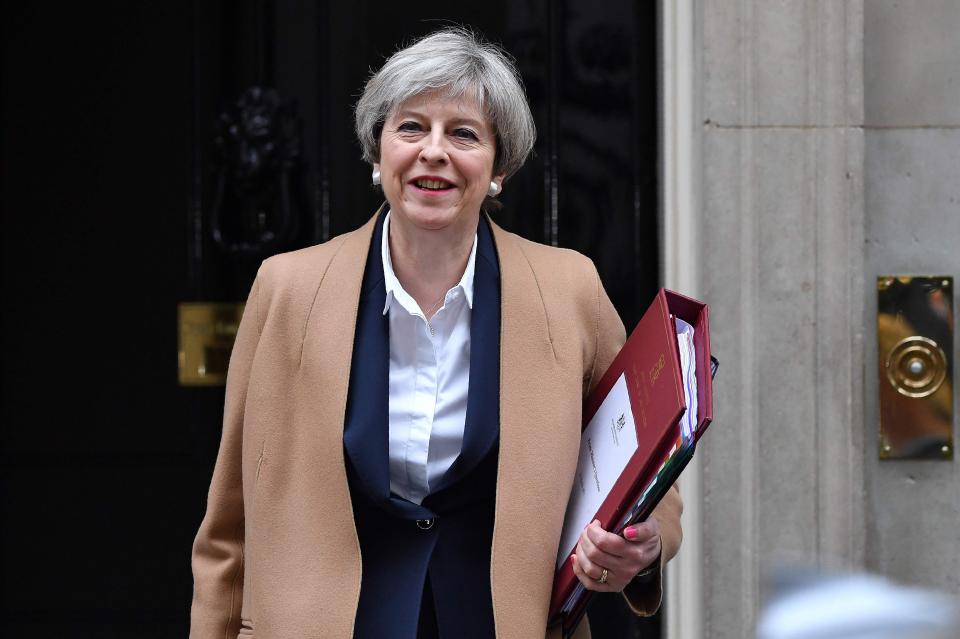  Theresa May has left Downing Street as she gets ready to trigger Article 50