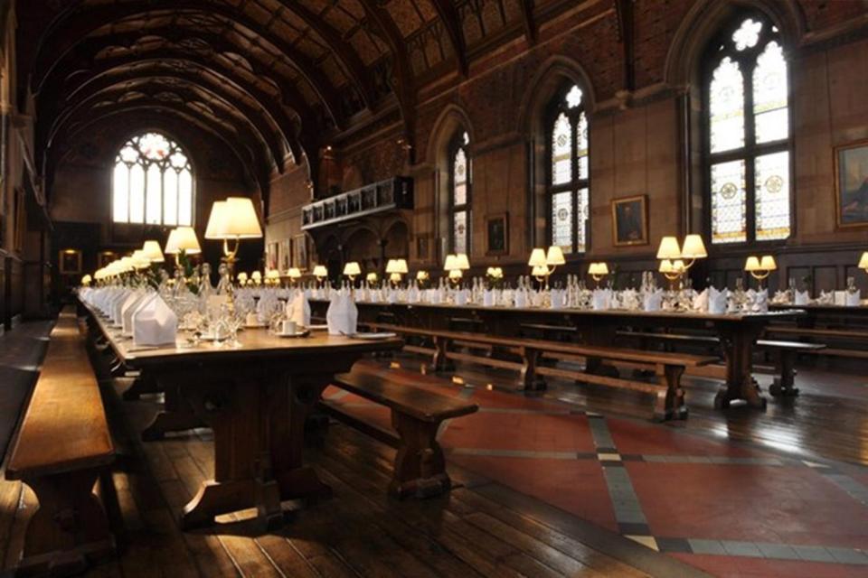 Rooms at Keble College, Oxford University, are from £60 a night in August and you get to eat in their grand dining hall 