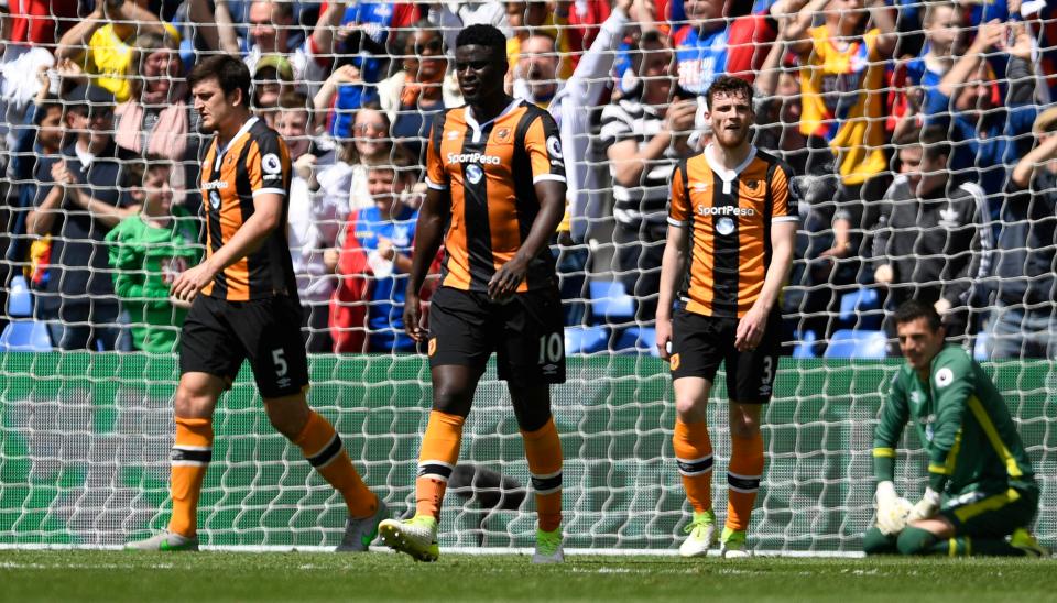 Hull have been relegated to the Championship joining Middlesbrough and Sunderland