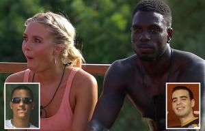 Love Island's Marcel Somerville and Gabby Allen and Blazin' Squad