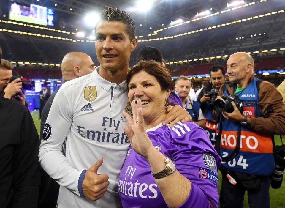  Ronaldo's mother Dolores beat breast cancer in 2007, with the forward giving £120,000 to the Portuguese care centre that treated her