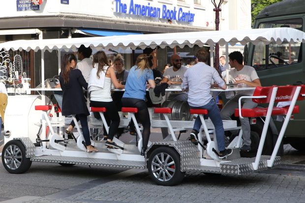 Amsterdam has banned beer bikes in the city centre