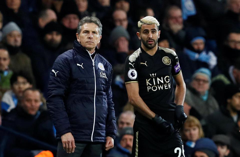  Claude Puel recalled Riyad Mahrez for defeat at Manchester City