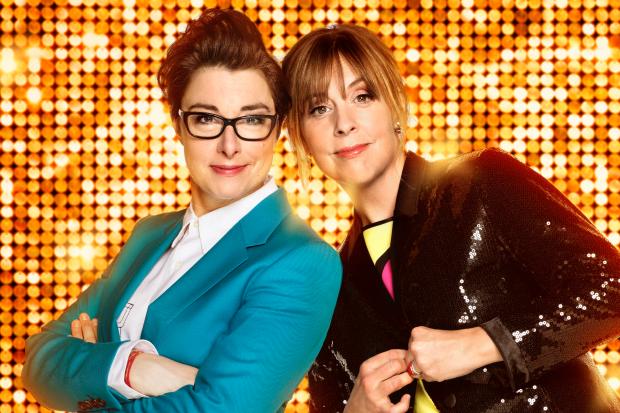 The Generation Game: Sue and Mel (l-r) are assisted this week by Johnny Vegas, Martin Kemp, Richard Osman and Lorraine Kelly