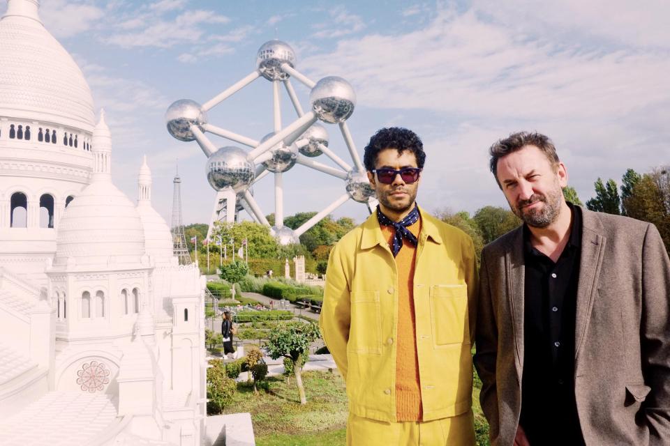 Travel Man: Richard Ayoade (left) takes Lee Mack (right) on a whirlwind tour of Brussels.