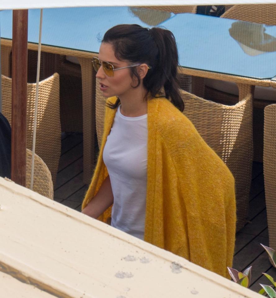 Cheryl was clearly shocked to have narrowly avoided a run-in with her ex 