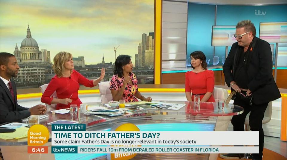  The GMB show featured a discussion on should Father's Day be scrapped