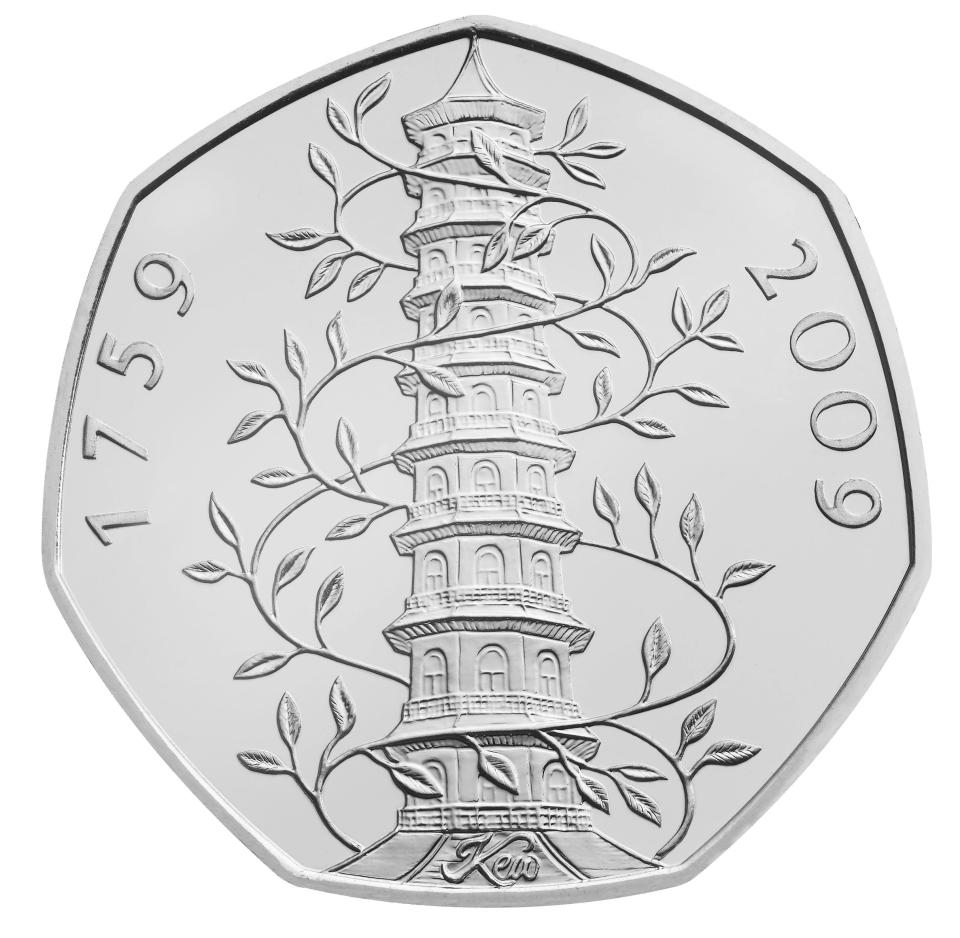  The Kew Gardens 50p is still the rarest and most valuable among collectors