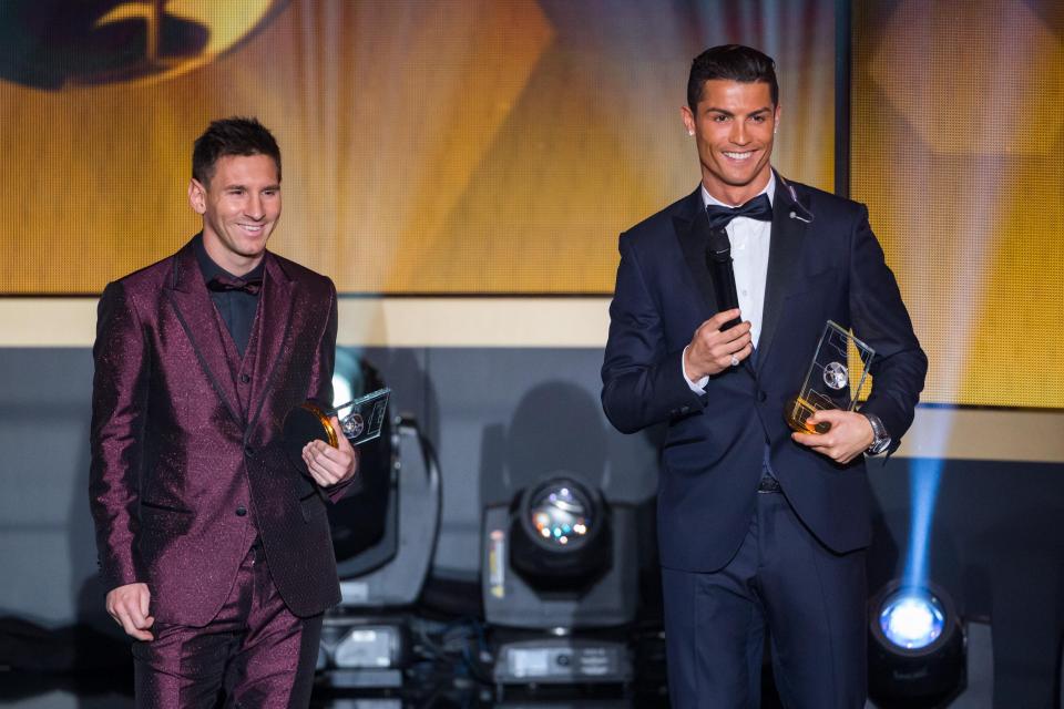 William Hunt dressed both Lionel Messi and Cristiano Ronaldo at the 2014 Ballon d'Or awards