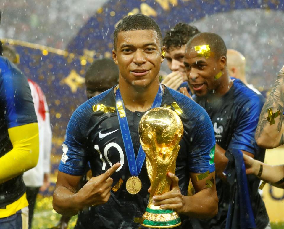  PSG forward Mbappe is only the second teenager to score in a World Cup final