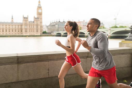 Make sure if you are running outside you wear clothes that allow you to stay cool and always wear sunscreen to protect your skin
