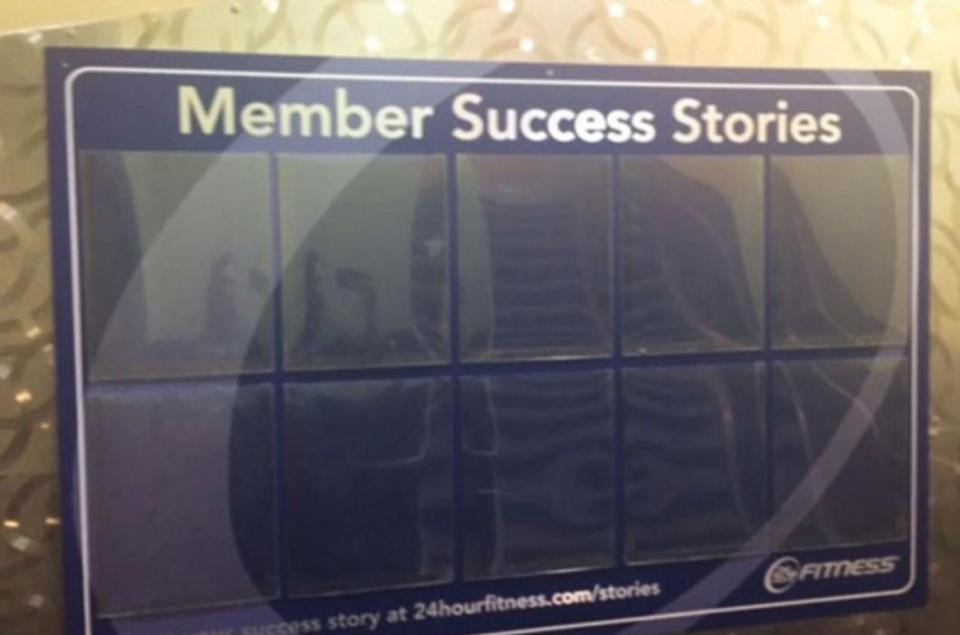  This 'Member Success Stories' board is worryingly empty
