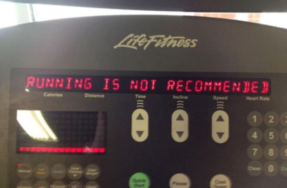  When even the machines don't think it's worthwhile, is it really worth exercising?