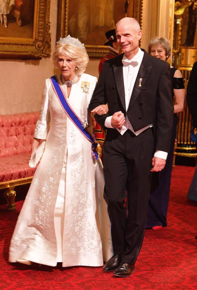 The Duchess of Cornwall walks with His Excellency Mr Stef Blok