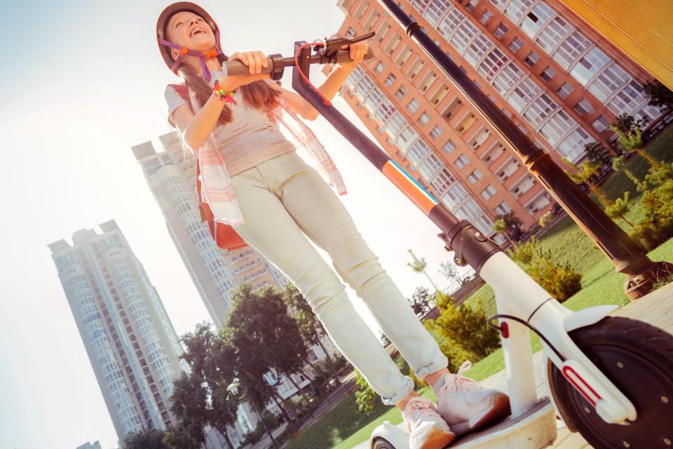 Your child could get six penalty points on their future licence for riding on an electric scooter in public