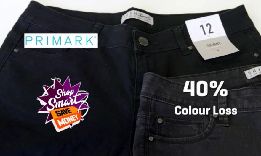 Primark lost the most colour after 10 washes, with a 40 per cent loss, according to the test