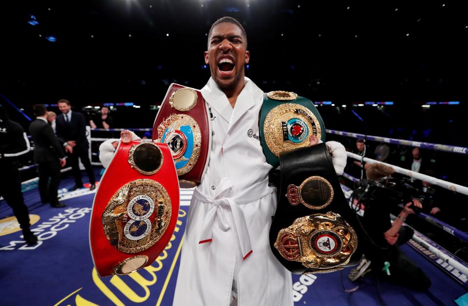 Joshua is the current WBA, IBF and WBO heavyweight champion