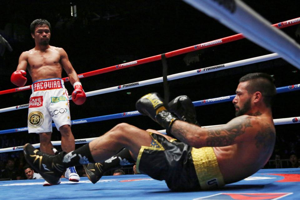  Pacquiao stopped Matthysse in seven rounds last year