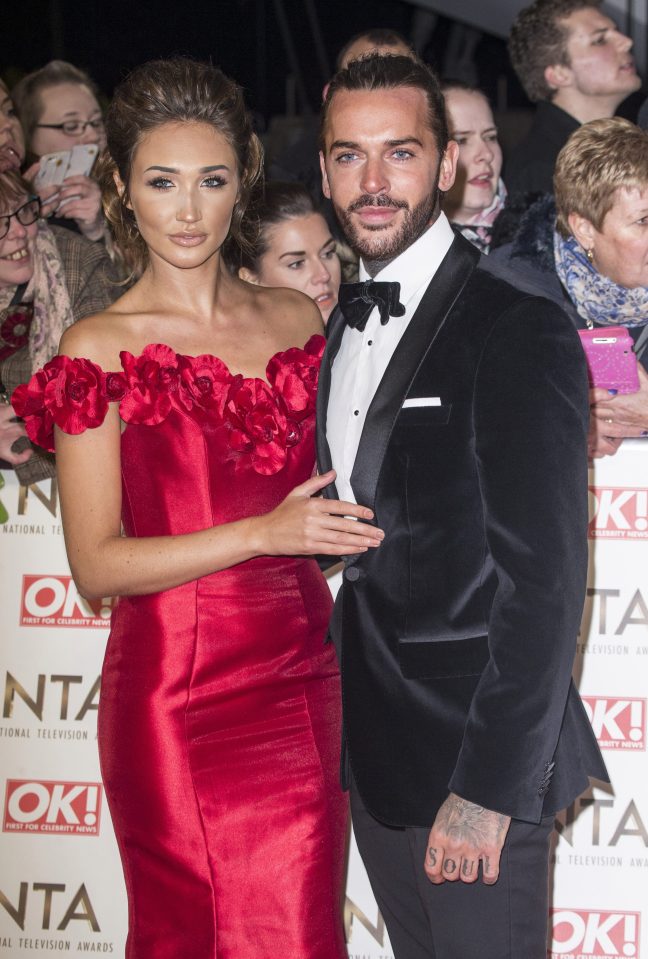  In happier times: Pete and Megan pictured together back in January 2017