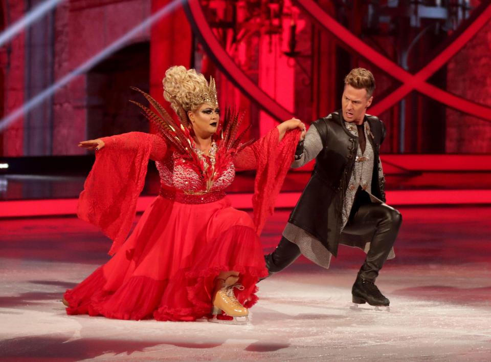  Gemma was dressed as the evil queen but struggled with her routine