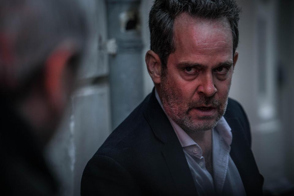 Tom Hollander says viewers can expect a great twist at the end of the first episode