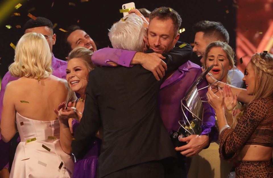  James got a hug from Phillip Schofield