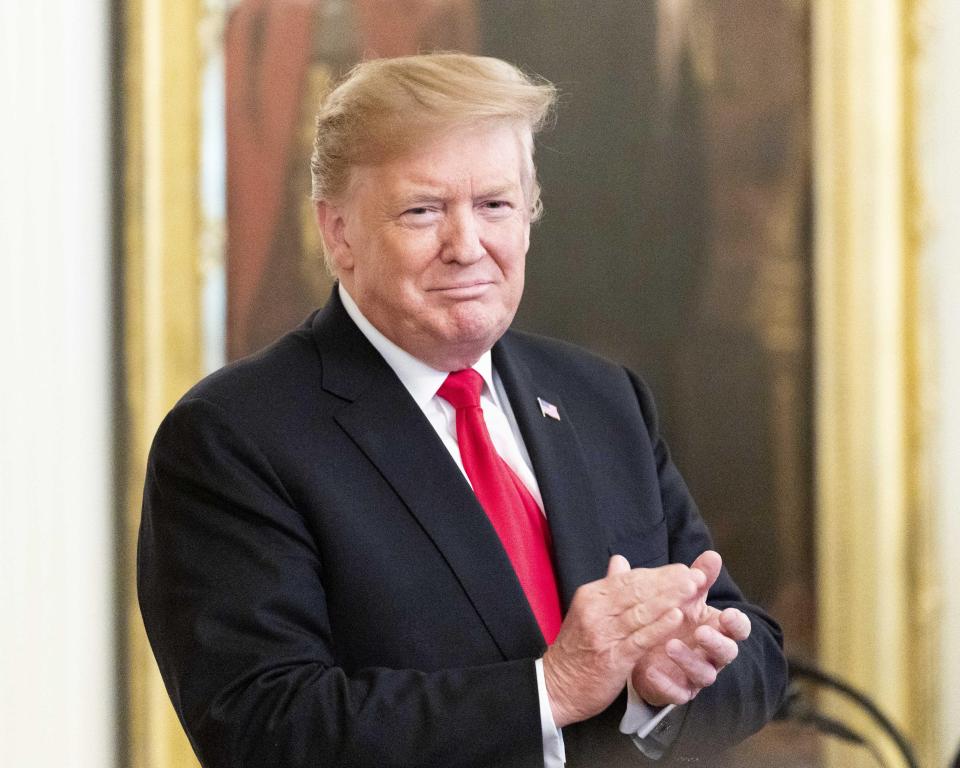  President Trump has said he is impressed that the Theresa May is 'fighting' for her Brexit deal