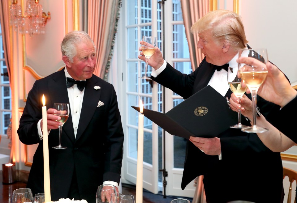  Harry's father Charles had dinner with the President