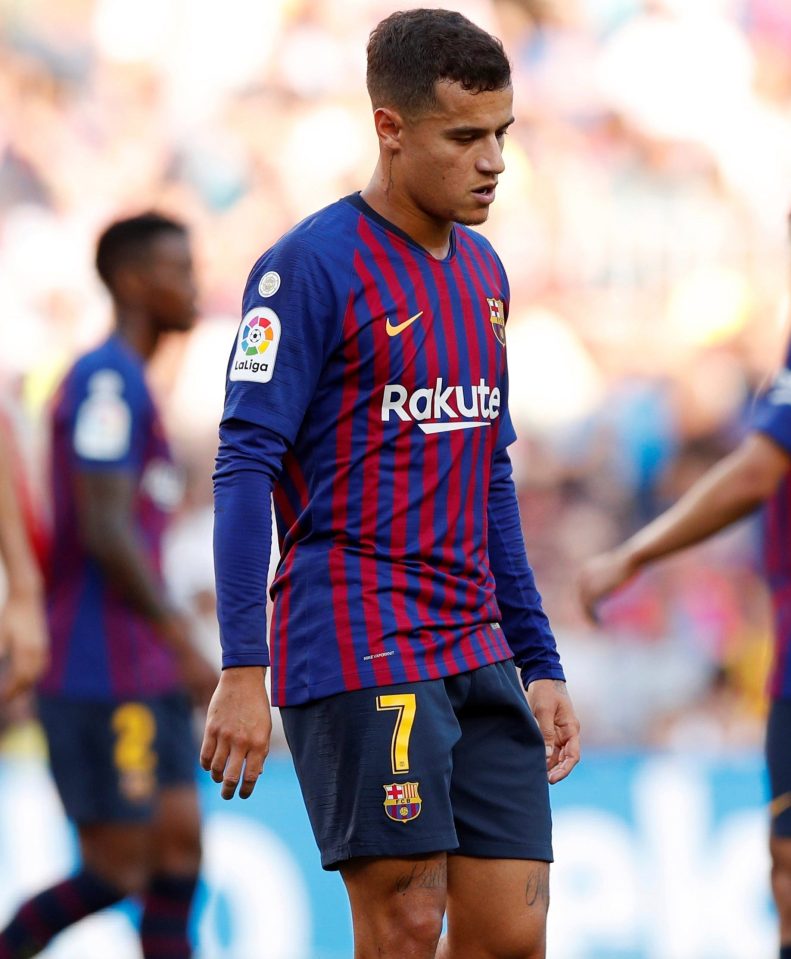  Philippe Coutinho's Barca nightmare could take another turn and see him stripped of the No7 shirt