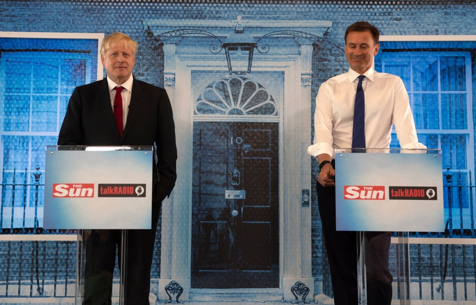  Boris and Hunt went to head-to-head for the final time at The Sun's debate