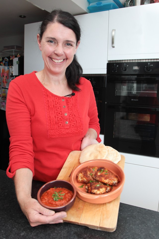  Caroline with her family favourite Peri Peri chicken