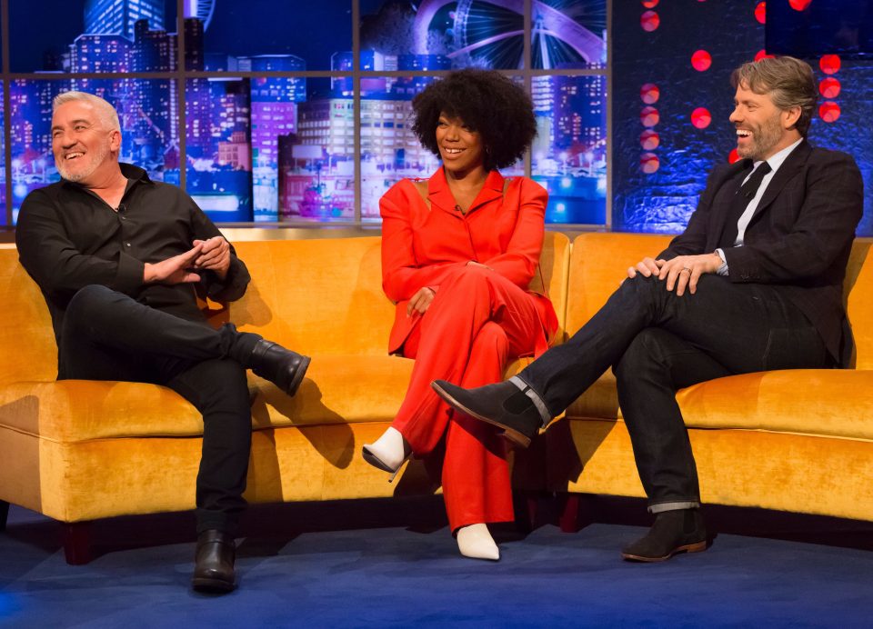  He appears on Jonathan Ross with Naomi Ackie and John Bishop