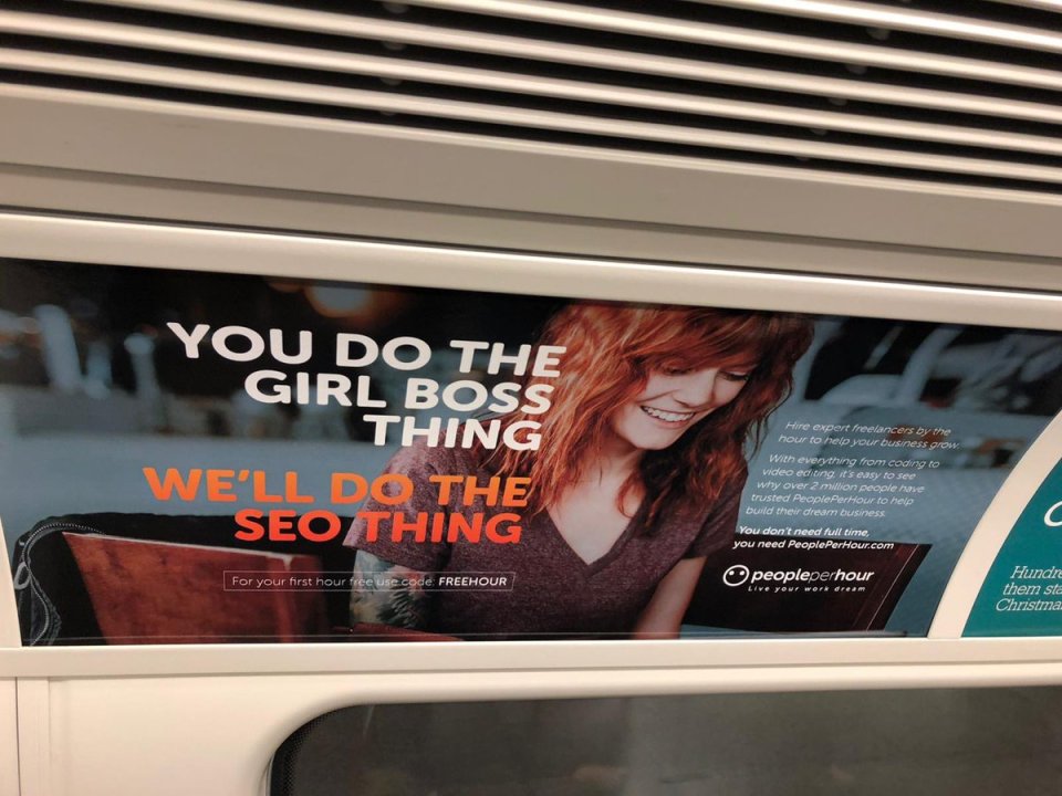  Women blasted PeoplePerHour's ad for being patronising and sexist