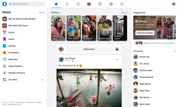  The new layout will be available for a lot of users now