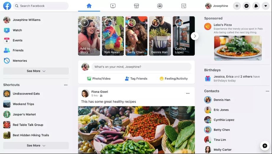  The new design is very white