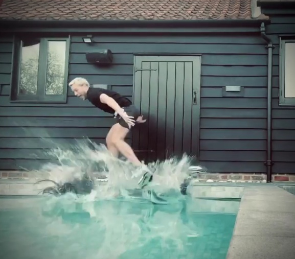  But instead he let go of her head