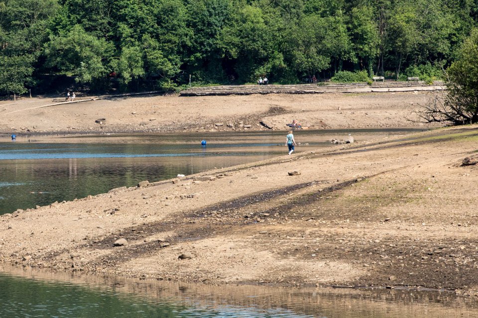  Reservoir levels in England have dropped throughout June