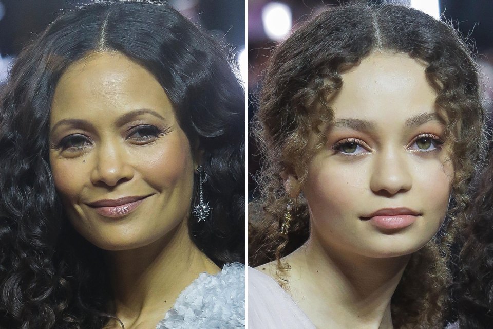 Dumbo star Nico Parker has her mum Thandie Newton's curly locks