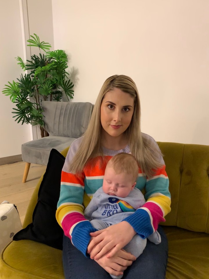 Holly Smith, 35, pictured with son Cloud, aged nine months, uses in-store scanners and apps to hunt for bargains