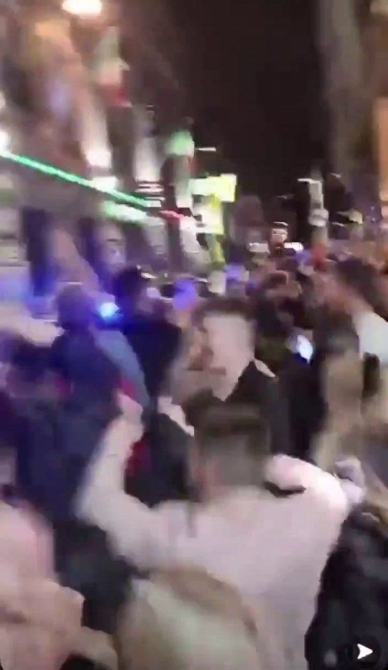 The crowd danced close together last night before the city is hit with Tier 3 restrictions